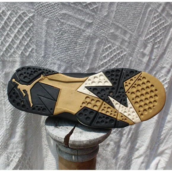 Size 10.5 - Jordan 7 Retro Golden Moments Pack 2012 Black Gold Rare - Picture 10 of 12